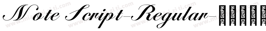 Note Script-Regular字体转换